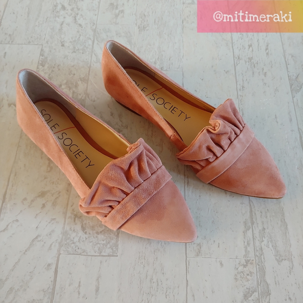 Sole Society Kamber Ruffle Flats Size 7 1/2